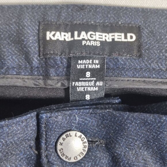 Karl Lagerfeld Paris dress pants women's size 8 dark blue colour - Picture 5 of 12